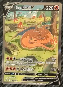 Pokemon TCG Charizard V SWSH260 & Charmander 044 - Duo BLACK STAR PROMOS - NM - Image 4