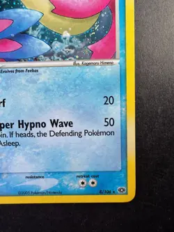 2005 Pokemon Milotic EX Emerald 8/106 Reverse Holo - Image 5