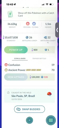 Pokemon Go Legendary Shiny Galerian Articuno - Image 2