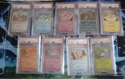 Pokemon Eevee Evolutions Master Ball Sequential PSA 10 Set - Terastal Festival - Image 1