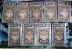 Pokemon Eevee Evolutions Master Ball Sequential PSA 10 Set - Terastal Festival - Image 2