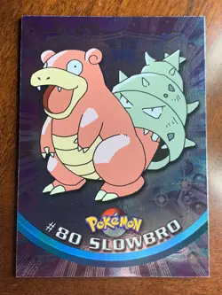 2000 Topps Pokemon TV #80 Slowbro Foil - Image 1