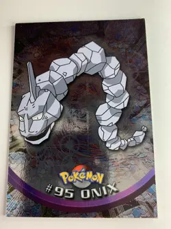 2000 Topps Pokemon TV #95 Onix (C) Silver Foil FREE COMBINED SHIP - Image 1