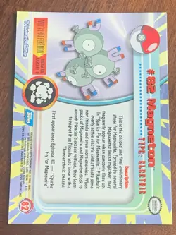 2000 Topps Pokemon TV #82 Magneton (C) Silver Foil FREE COMBINED SHIP - Image 2