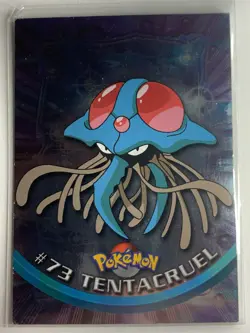 1999 Topps Pokemon TV #73 Tentacruel Silver Foil Blue Logo FREE COMBINED SHIP - Image 1