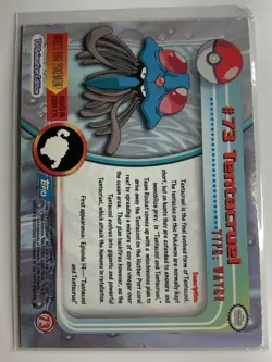 1999 Topps Pokemon TV #73 Tentacruel Silver Foil Blue Logo FREE COMBINED SHIP - Image 2