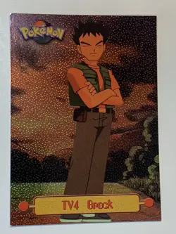 1999 Topps Pokemon #TV4 Brock Silver Foil Black Logo (Sandpaper 2nd Print) (B) - Image 1