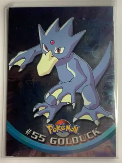 1999 Topps Pokemon TV #55 Golduck (B) Silver Foil Blue Logo FREE COMBINED SHIP - Image 1