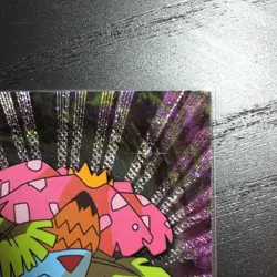 1999 Topps Pokemon TV #03 Venusaur Silver Foil Black Logo (Rays 2nd Print) - Image 2