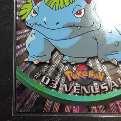1999 Topps Pokemon TV #03 Venusaur Silver Foil Black Logo (Rays 2nd Print) - Image 3