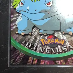 1999 Topps Pokemon TV #03 Venusaur Silver Foil Black Logo (Rays 2nd Print) - Image 4