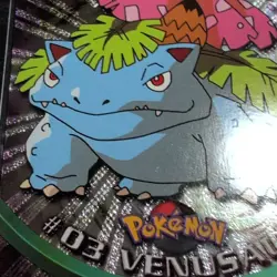 1999 Topps Pokemon TV #03 Venusaur Silver Foil Black Logo (Rays 2nd Print) - Image 5