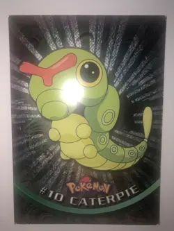 Caterpie #10 - Holo foil - Topps TV Animation Edition Black Logo [1999][MP] - Image 1
