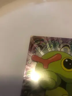 Caterpie #10 - Holo foil - Topps TV Animation Edition Black Logo [1999][MP] - Image 3