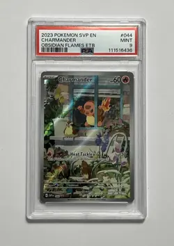 2023 Pokemon Charmander 044 Holo Promo Obsidian Flames PSA 9 Mint - Image 1