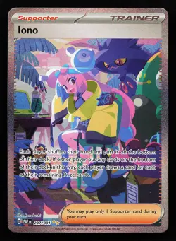 Iono 237/091 Special Illustration Rare Paldean Fates Pokemon Card - Image 1