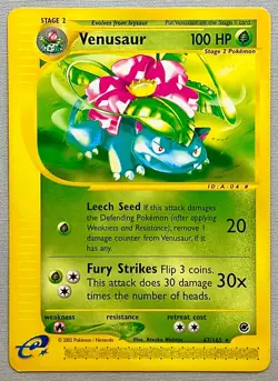 Pokemon Venusaur #67/165 Non-Holo Rare - 2002 Expedition Base Set - NM to Mint! - Image 1