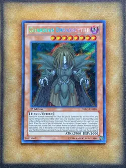 Yugioh Guardian Dreadscythe DRLG-EN010 Secret Rare 1st Ed LP - Image 1