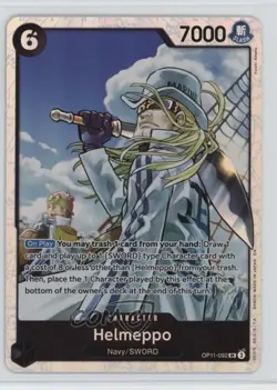 2025 One Piece Card Game: A Fist of Divine Speed OP11 SR Helmeppo #OP11-092 - Image 1