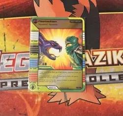 LEGO Ninjago TCG Opposition 115/125 Holo Foil Card 2012 Snake vs Ninja - Image 1