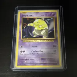 Pokemon Drowzee 49/102 Base Set Basic Card 60 HP Common Regular 1999 English - Image 1