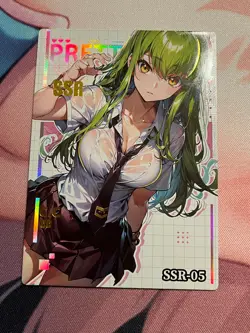 Goddess Story Beautiful Woman 2 - SSR-05 - C.C. - Code Geass - Waifu Doujin Card - Image 1