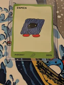 Dysfunctional Passholders Card Pokenots 151 Ramen 00114 NM Pokemon TCG Parody - Image 3