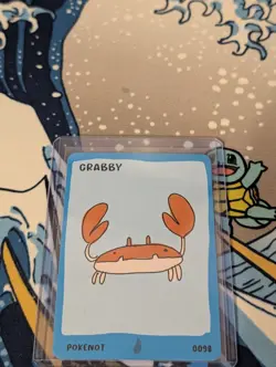 Pokenots 151 Crabby 0098 Krabby Dysfunctional Passholders Pokemon Card NM Parody - Image 2
