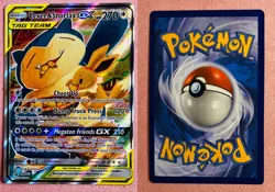 Eevee & Snorlax GX SM169 | SM Tag Team Promo Pokemon Card | NM/DMG Corner Bend - Image 3
