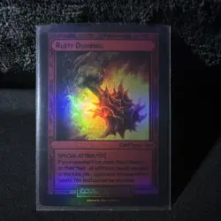 Divorced Dads: Court of Chaos Rusty Dumbbell Tool Card Foil Standard Size - Image 1