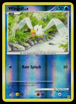 Pokemon Card - Wingull Arceus 81/99 Common Reverse Holo - Image 1