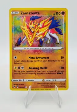 Zamazenta 102/185 Vivid Voltage 2020 Pokemon Card - Image 1