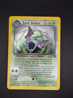 Pokemon Card - Dark Golbat Team Rocket 7/82 Holo Rare - Image 1