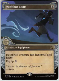 MTG Swiftfoot Boots (Showcase) Normal NM Avatar The Last Airbender: Magic - Image 1
