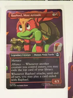 Raphael, Most Attitude Borderless Teenage Mutant Ninja Turtles Foil 199 - Image 1