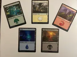 MTG 50 Basic Land Lot (10 Each Assorted) - Image 1