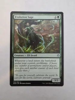 Magic The Gathering, Evolution Sage, War of the Spark, Regular - Image 1