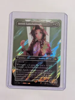 Aerith Gainsborough (Borderless Character Surge) FOIL Final Fantasy MINT #519 - Image 1