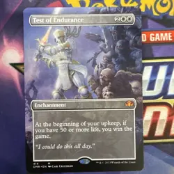 Test of Endurance, Borderless Art, Magic the Gathering MTG NM Owl - Image 1