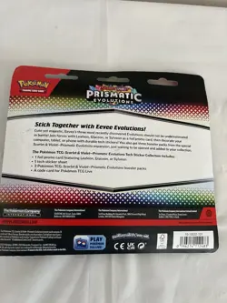 Pokemon Prismatic Evolutions Leafeon and Paldean Fates Tech Sticker Collections - Image 5