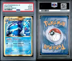 POP5 (POP1 MK) Empoleon B&W Plasma Freeze 117/116 PSA 2 Pokemon TCG - Image 3