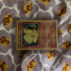 Pokemon Ninetales 100 HP Rare Base Set 12/102 Unlimited Card - Image 1