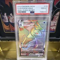 Pokemon TCG Inteleon VMAX Rebel Clash 195/192 Secret Rare Full Art Holo PSA 10 - Image 1