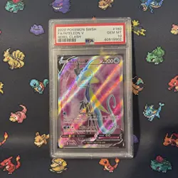 2020 Pokemon SWSH Rebel Clash 180/182 Inteleon V PSA 10 - Image 1