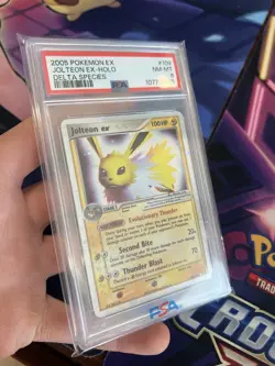 Jolteon EX 2005 Pokemon EX Delta Species Holo Rare #109 PSA 8 NM-MT - Image 2