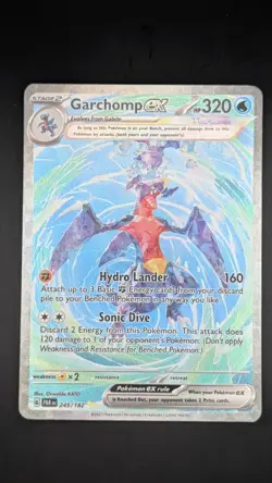 Pokemon TCG Garchomp EX 320 HP SV04 Paradox Rift 245/182 Holo Special Rare NM - Image 1