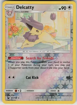 Pokemon TCG Delcatty Holo Rare Reverse Holo SM - Celestial Storm 121/168 - Image 1