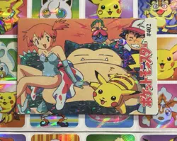 Pokemon Misty Charizard Vintage Pocket Monsters Vending HOLO Prism Sticker 1998 - Image 3