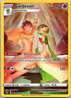 Gardevoir TG05/TG30 Silver Tempest Full Art Ultra Rare Holo Pokemon Card NM - Image 1