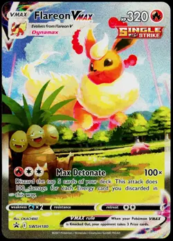 Flareon VMAX SWSH180 Jumbo Promo SWSH Black Star Pokemon Near Mint - Image 1